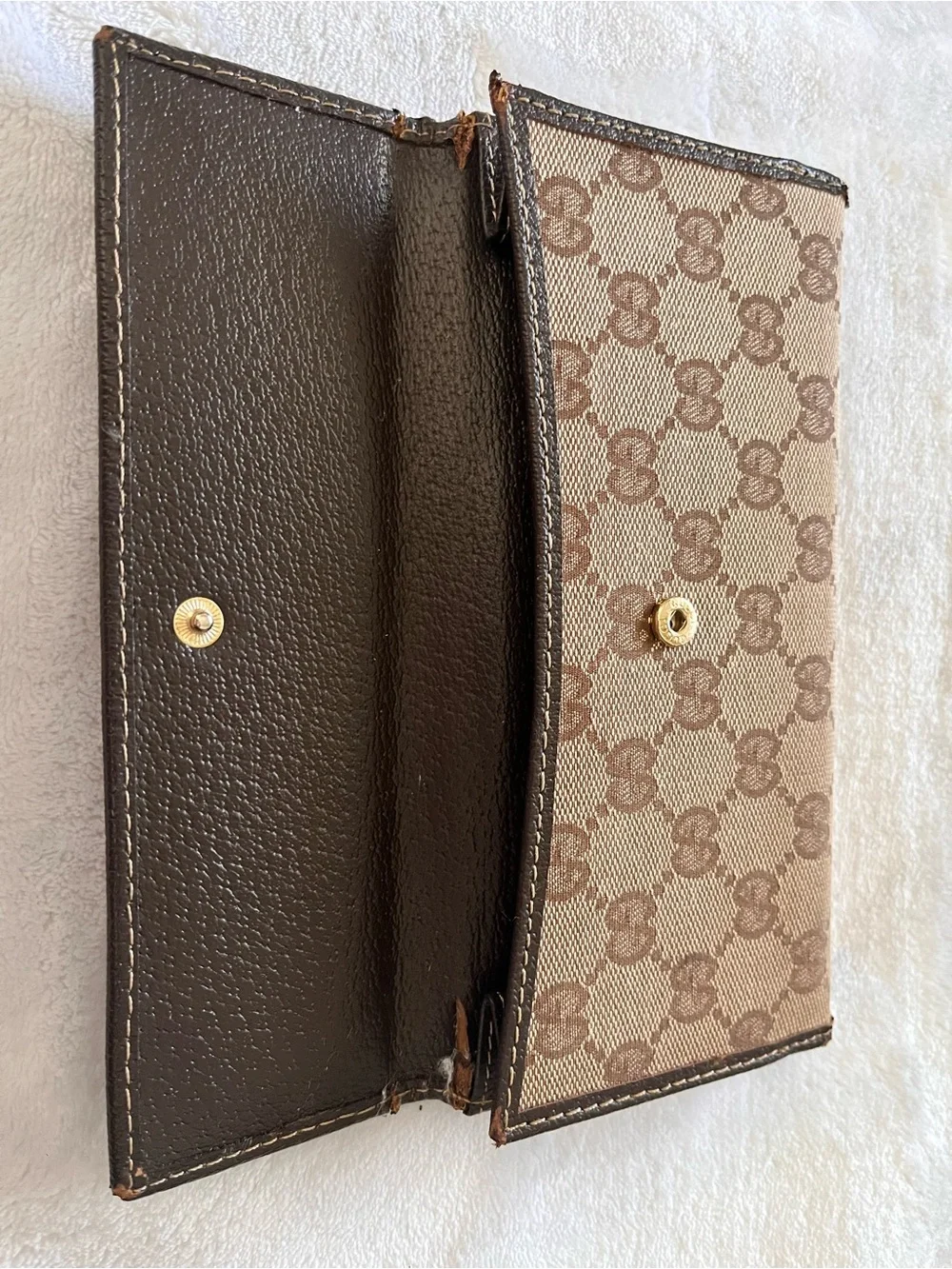 Gucci GG Canvas Continental Wallet with Web - Authentic! - Picture 7 of 10